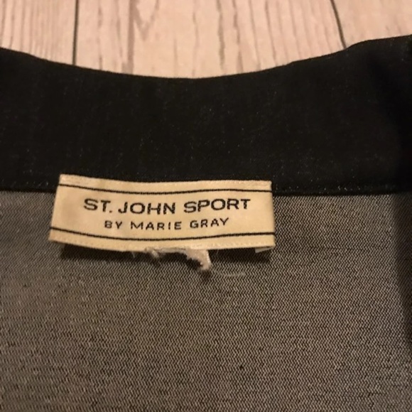 St John Sport by Marie Gray Black Denim Jacket - Picture 2 of 8